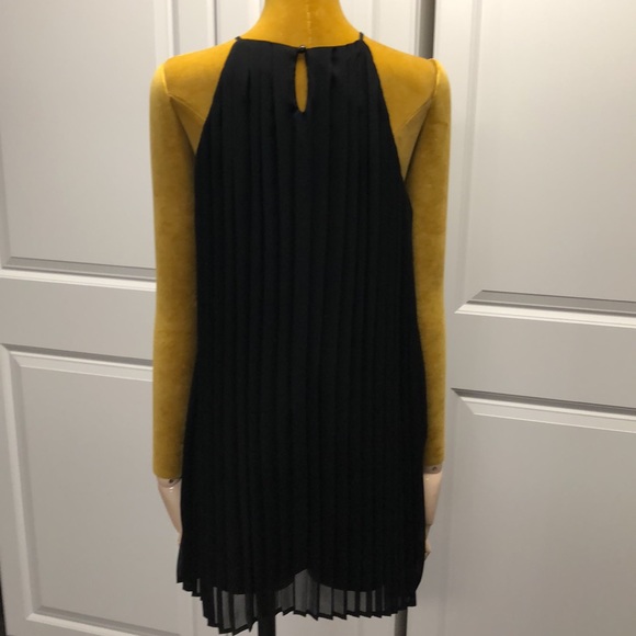 Women’s As U Wish pleated black mini dress - Picture 3 of 11